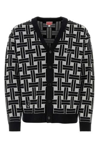 Embroidered Stretch Cotton Blend Cardigan - Kenzo - Modalova