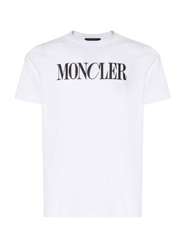 Logo Printed Crewneck T-shirt - Moncler - Modalova