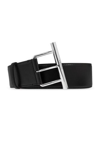 T-bar Buckled Logo Engraved Belt - Alexander McQueen - Modalova