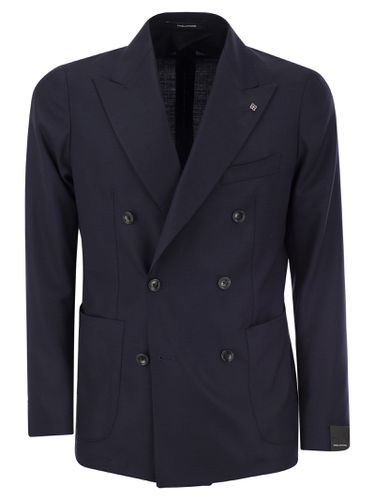 Double-breasted Cashmere Jacket - Tagliatore - Modalova