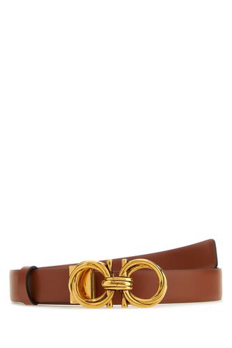 Ferragamo Brown Leather Belt - Ferragamo - Modalova