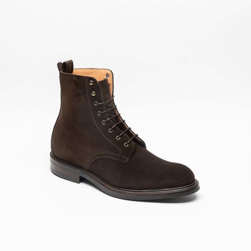 Leonard Ii R Bitter Chocolate Suede Derby Boot - Cheaney - Modalova