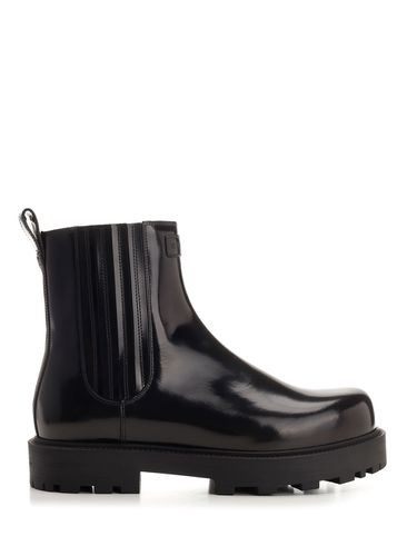 Brushed Leather Chelsea Boots - Givenchy - Modalova