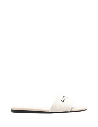 G Flat Mules In Beige Canvas - Givenchy - Modalova