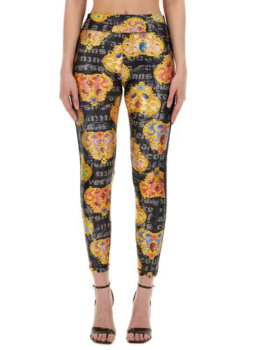 Leggings With Print - Versace Jeans Couture - Modalova