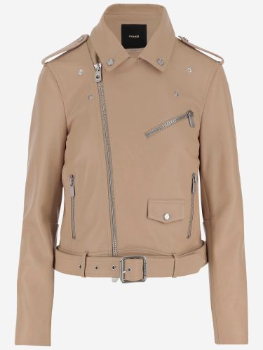 Pinko Leather Biker Jacket - Pinko - Modalova