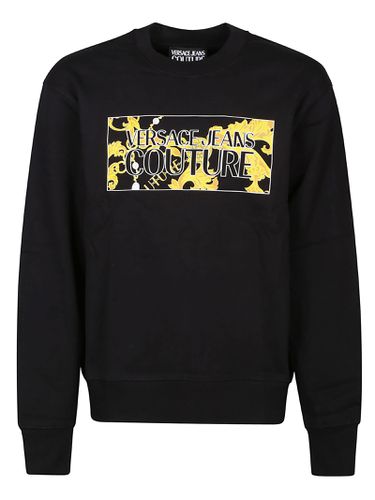 Logo Square Pearls Sweatshirt - Versace Jeans Couture - Modalova