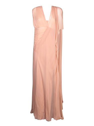 Long Silk Chiffon Dress - Alberta Ferretti - Modalova