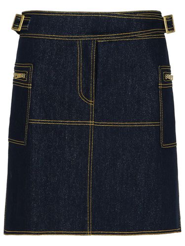 Etro Dark Blue Denim Miniskirt - Etro - Modalova