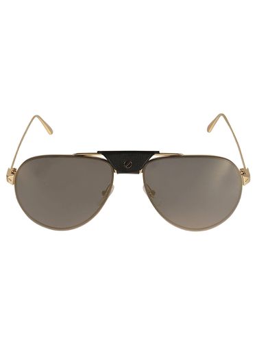 Aviator Logo Detail Sunglasses - Cartier Eyewear - Modalova