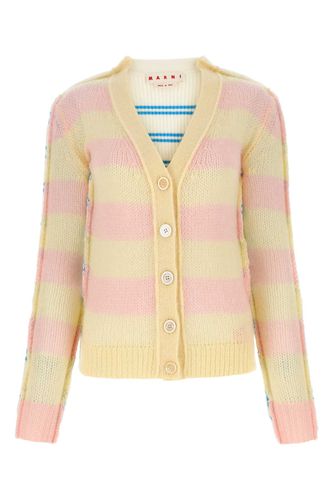 Embroidered Mohair Blend And Wool Blend Cardigan - Marni - Modalova