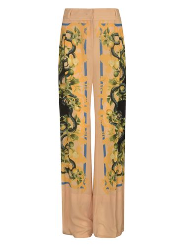 Printed Long Trousers - Roberto Cavalli - Modalova