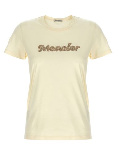 Moncler Logo Embroidery T-shirt - Moncler - Modalova