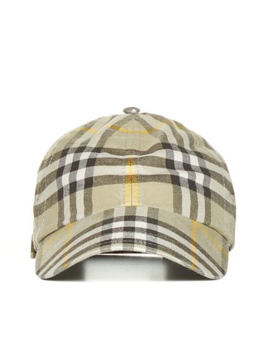 Baseball Cap With Check Print - Burberry - Modalova