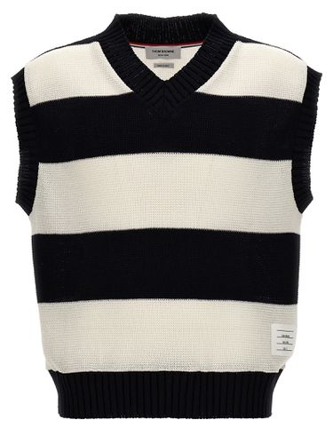 Thom Browne rugby Stripe Vest - Thom Browne - Modalova