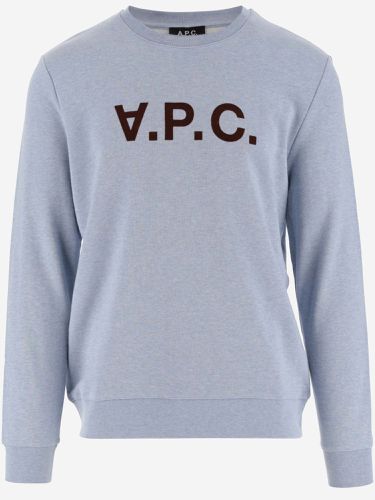 A. P.C. Logo Cotton Sweatshirt - A.P.C. - Modalova