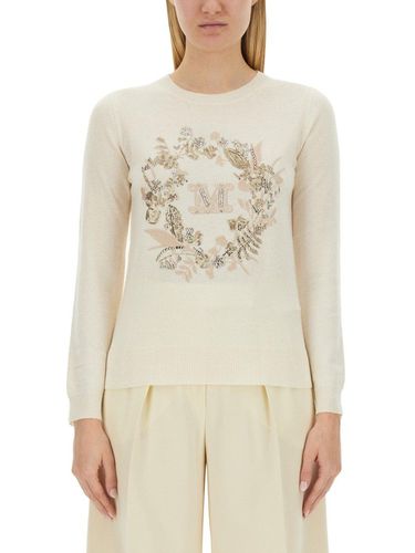 Logo Embellished Crewneck Jumper - Max Mara - Modalova