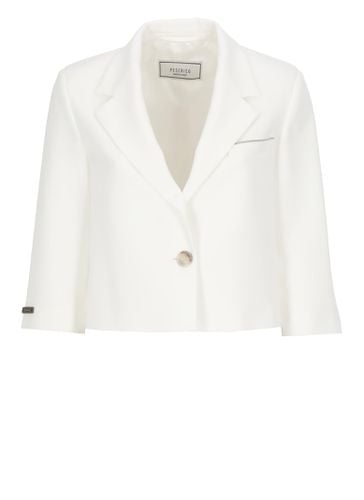 Viscose Single Breasted Blazer - Peserico - Modalova