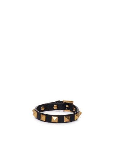 Stud Bracelet In Calfskin - Valentino Garavani - Modalova