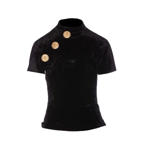 Balmain Velvet Jersey T-shirt - Balmain - Modalova