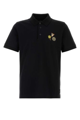 Fendi Black Piquet Polo Shirt - Fendi - Modalova