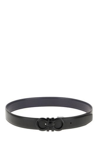 Ferragamo Black Leather Belt - Ferragamo - Modalova