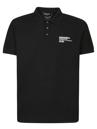 Dsquared2 Milano Black Polo Shirt - Dsquared2 - Modalova