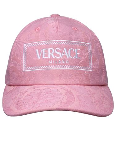 Versace Pink Cotton Hat - Versace - Modalova