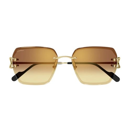 Ct0466s Signature C De Cartier 004 Gold Red Sunglasses - Cartier Eyewear - Modalova