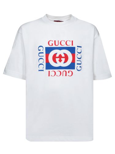 Gucci Logo White T-shirt - Gucci - Modalova