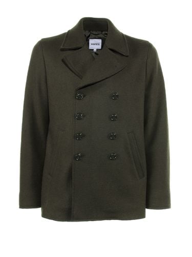 Double-breasted Coat With Buttons - Aspesi - Modalova