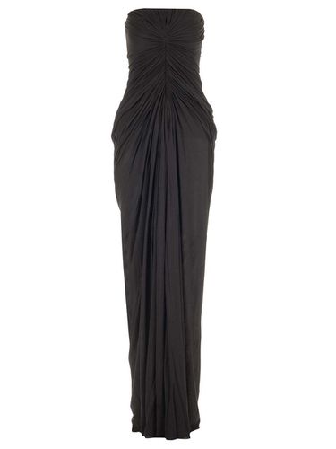 Long Draped Bustier Dress - Rick Owens - Modalova