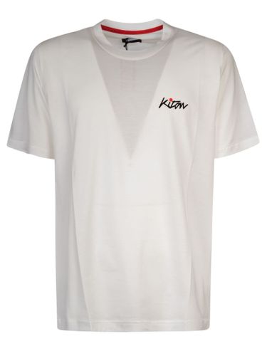 Kiton Chest Logo Regular T-shirt - Kiton - Modalova