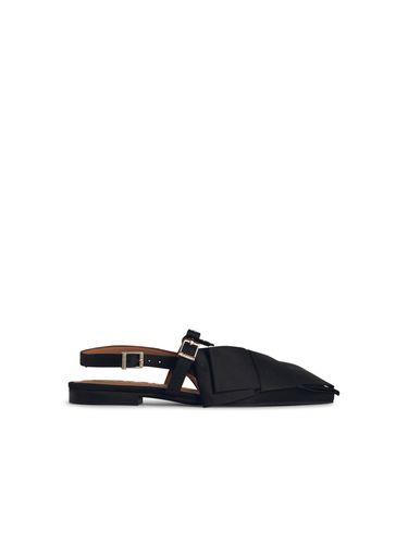 Big Bow Polyester Ballet Flats - Ganni - Modalova