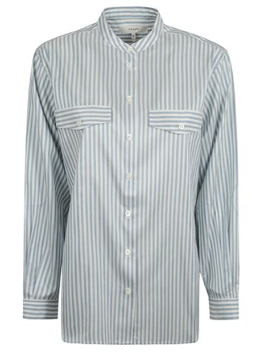 Frame Band Collar Stripe Shirt - Frame - Modalova