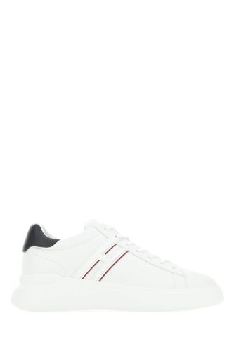 Hogan White Leather H580 Sneakers - Hogan - Modalova