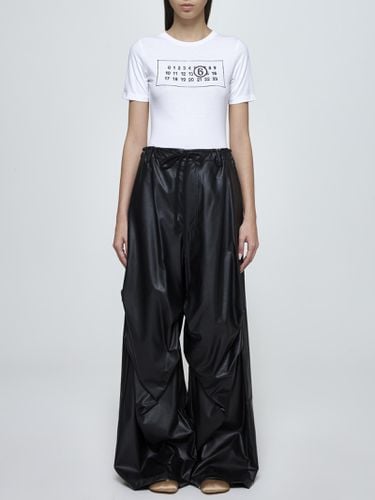 Vegan Leather Trousers - MM6 Maison Margiela - Modalova