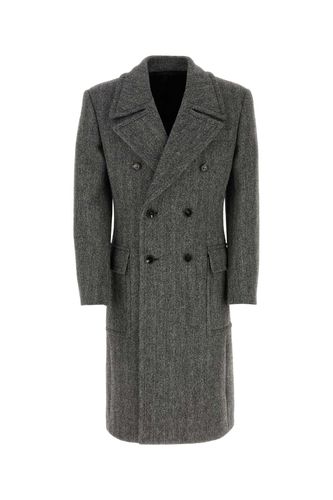 Embroidered Wool Coat - Bottega Veneta - Modalova