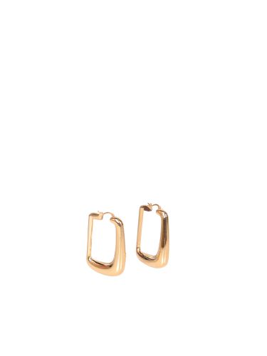 Les Boucles Oval Gold Earrings - Jacquemus - Modalova