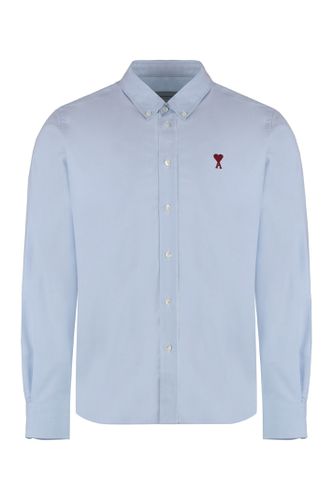 Cotton Piqué Shirt - Ami Alexandre Mattiussi - Modalova