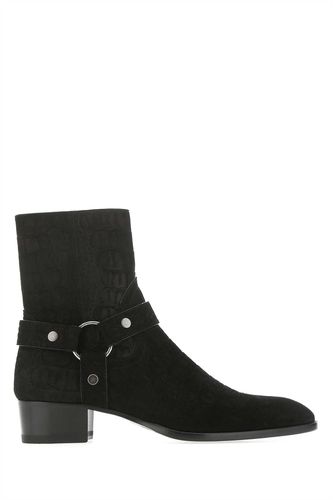 Saint Laurent Black Suede Boots - Saint Laurent - Modalova