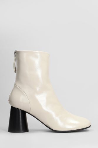 Glaze High Heels Ankle Boots In Leather - Halmanera - Modalova