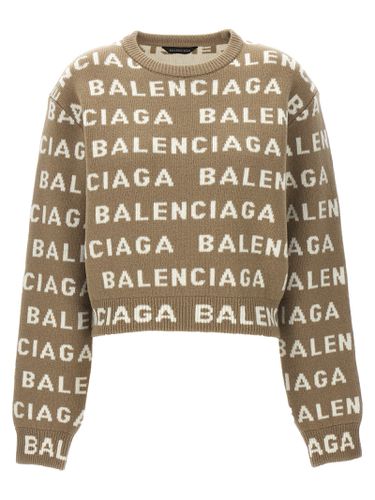 Balenciaga All-over Logo Sweater - Balenciaga - Modalova