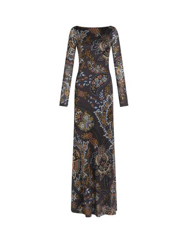 Jersey Long Dress With Paisley Print - Etro - Modalova