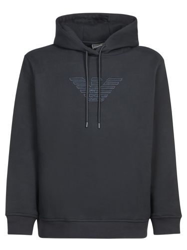 Emporio Armani Black Hoodie - Emporio Armani - Modalova