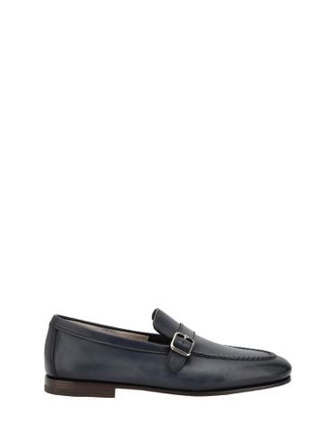 Loafers With A Single Buckle - Santoni - Modalova