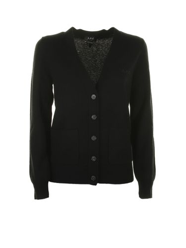 A. P.C. Black Cardigan With Buttons - A.P.C. - Modalova