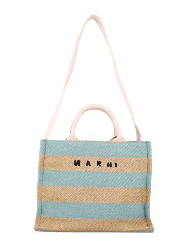 Marni Raffia-effect Small Tote Bag - Marni - Modalova