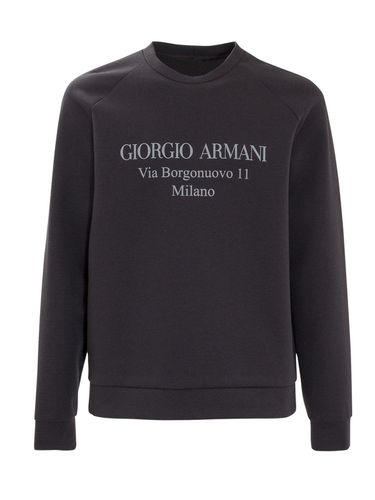 Logo Print Crewneck Sweatshirt - Giorgio Armani - Modalova