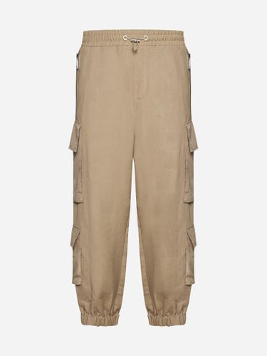 Viscose And Linen Cargo Pants - Balmain - Modalova